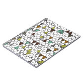 手クール引きドゥーのトレンディーのシームレスなパターン ノートブック (左側)