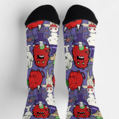 手クール描き漫画イラストレーション幽霊 ソックス (上部)