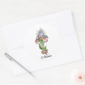 手クール祈の花入れ ラウンドシール (封筒)