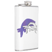 手シルエットアンテータパープル フラスク (右)