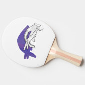 手シルエットアンテータパープル 卓球ラケット (横)