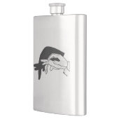 手シルエットアンテータ フラスク (左)