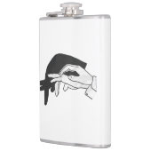 手シルエットアンテータ フラスク (左)