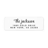 手シンプルモダンスケッチ文字 ラベル (正面)