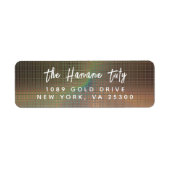 手シンプルモダンスケッチ文字 ラベル (正面)