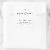 手シンプル作りのパーソナライズされた スクエアシール (バッグ)