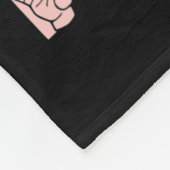 手ジェスチャー手手手手話言語難聴に対応 フリースブランケット (角)