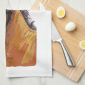 手スケッチかわいい手拭き キッチンタオル (四つ折り)