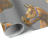 手スケッチ栗の馬 ラッピングペーパー (ロールコーナー)