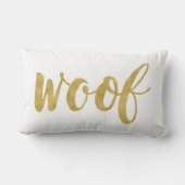 手スタイリッシュレタウーフドッグ装飾品 ランバークッション (裏面)