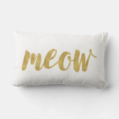 手スタイリッシュレタミュー子猫の装飾 ランバークッション (裏面)