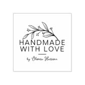 手スタイリッシュ作りパーソナライズされたの緑 ラバースタンプ (インプリント)