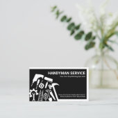 手スタイリッシュ利き道具縁ど 名刺 (スタンド正面)