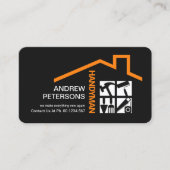 手スタイリッシュ利具屋上請負業者 名刺 (正面)