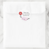 手ストップシールを洗って ラウンドシール (バッグ)