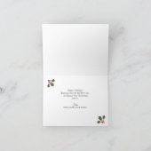 手タイポグラフィメリークリスマスフォトカード シーズンカード (内部)