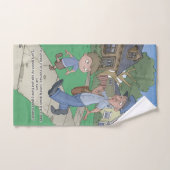 手タオル-郵便配達員 ハンドタオル (ハンドタオル)