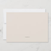 手ハートジェスチャーバレンタインデーカード ノートカード (裏面)