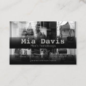 手バッグ財布名刺 名刺 (裏面)