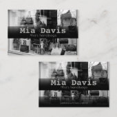 手バッグ財布名刺 名刺 (正面/裏面)