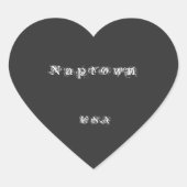 手バッグ車のフロアマットエアーフレッシュナースクエアステッキ ハートシール (正面)