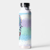 手パーソナライズされたカラフル引きドリームキャッチャー ウォーターボトル (左面)