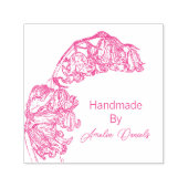 手パーソナライズされた作ブルーベル セルフインキングスタンプ (デザイン)