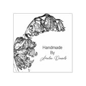 手パーソナライズされた作ブルーベル ラバースタンプ (インプリント)