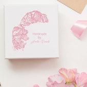 手パーソナライズされた作ブルーベル ラバースタンプ