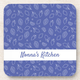 手パーソナライズされた引きレイタリアンモンブルー コースター