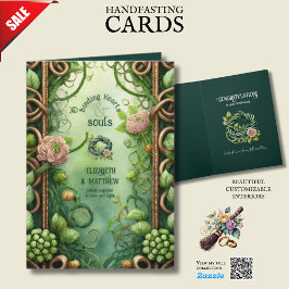 手パーソナライズされた打ちアイルランドケルト結び目模様 カード