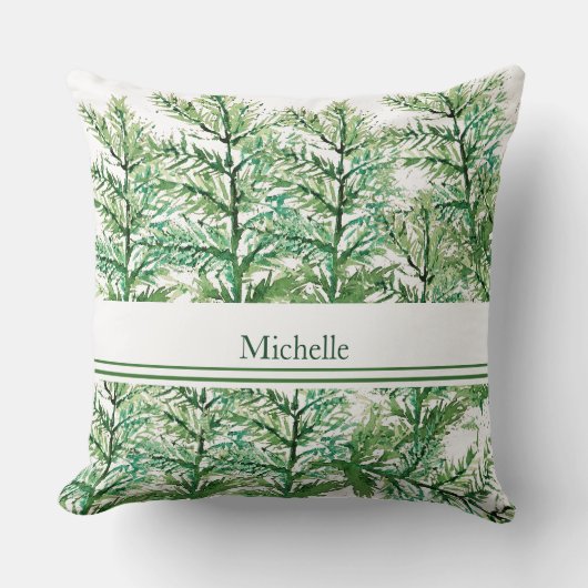 手パーソナライズされた芸術的のツ絵を描リーパターン クッション (正面)