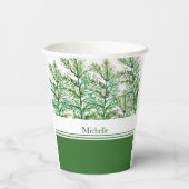 手パーソナライズされた芸術的のツ絵を描リーパターン 紙コップ (裏面)