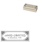 手パーソナライズされた華美細工ヴィンテージ枠 ラバースタンプ (押印)