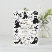 手ファンキーおもしろい引きハローウィンパーティ 招待状 (スタンド正面)