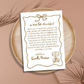 手ファンキーお洒落引きマルティーニ赤ちゃんシャワー サンキューカード