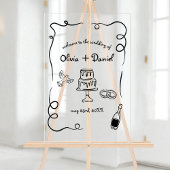 手ファンキーお洒落文字図解入りの、写真付きの標識 アクリルサイン