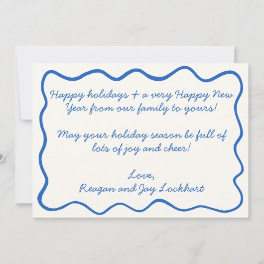 手ファンキーで引いたお洒落波縁ど写真 シーズンカード (裏面)