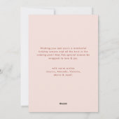 手ファンキー引きクリお洒落スマス シーズンカード (裏面)