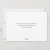 手ファンキー引きクリお洒落スマス シーズンカード (裏面)