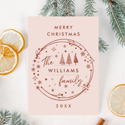 手ファンキー引きクリお洒落スマス シーズンカード