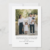 手ファンキー引きレトロお洒落クリスマス2写真 シーズンカード (裏面)