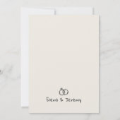 手ファンキー引き結婚のサンキューカード サンキューカード (裏面)