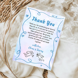 手ファンキー引き結婚のサンキューカード サンキューカード