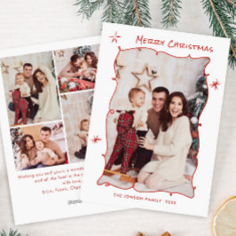 手ファンキー引き落書きレトロクリスマス5写真 シーズンカード