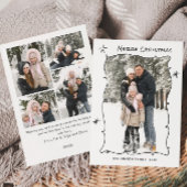 手ファンキー引き落書きレトロクリスマス5写真 シーズンカード