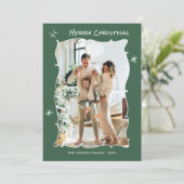 手ファンキー引き落書きレトロクリスマス5写真 シーズンカード (スタンド正面)