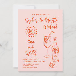 手ファンキー引き落書きレトロバチェロレッテ 招待状