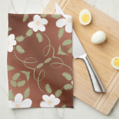 手ファンシータオルとフローラエレガントデザイン キッチンタオル (四つ折り)