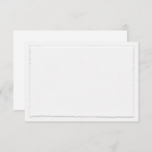 手フェイク引き裂きデックルエッジ水平 出欠カード (正面/裏面)